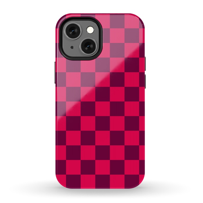 iPhone 13 mini StrongFit Checkered Pattern IV by Art Design Works