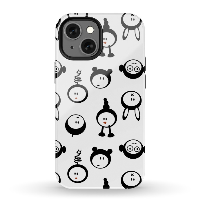 iPhone 13 mini StrongFit Cute monsters by Martina
