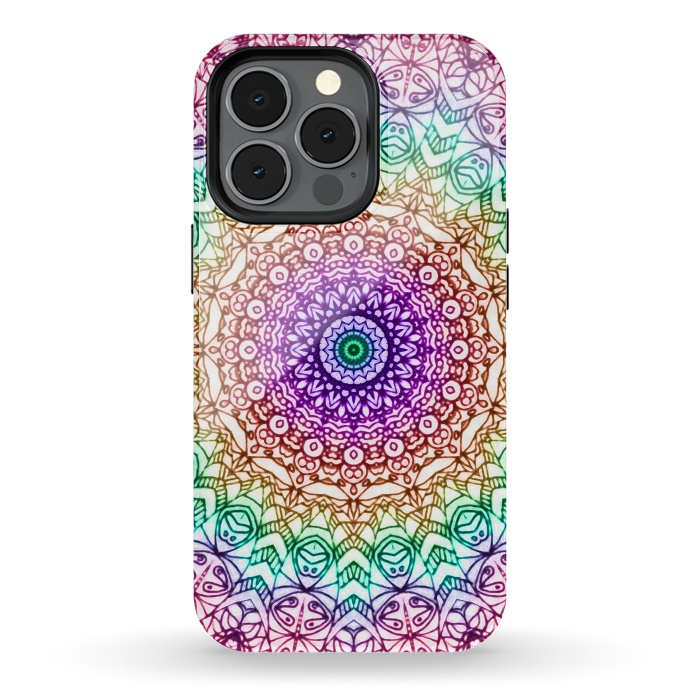 iPhone 13 pro StrongFit Mandala Mehndi Style G379 by Medusa GraphicArt