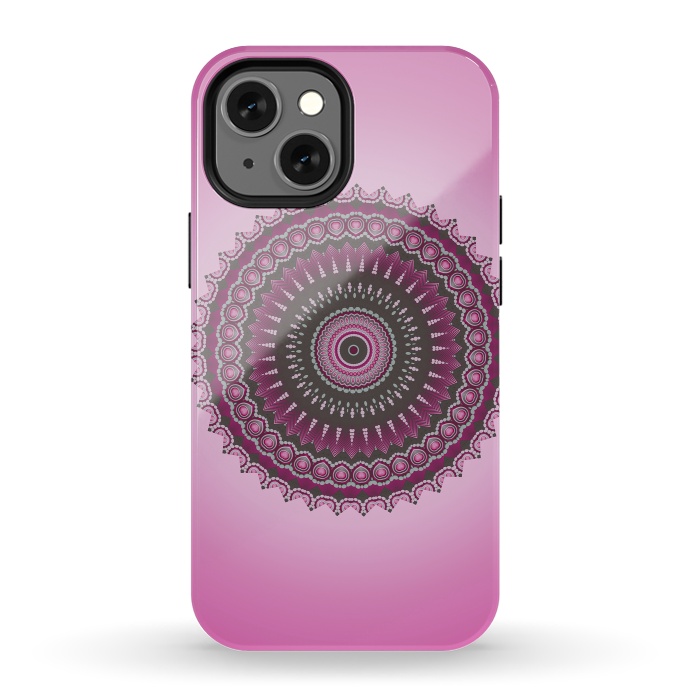 iPhone 13 mini StrongFit Pink Mandala Ornament 2 by Andrea Haase