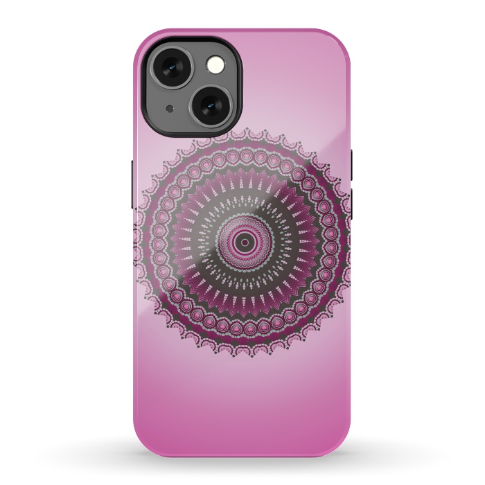 iPhone 13 StrongFit Pink Mandala Ornament 2 by Andrea Haase