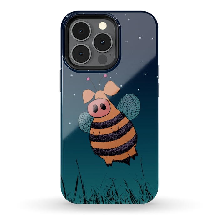 iPhone 13 pro StrongFit Bumblepig by Mangulica