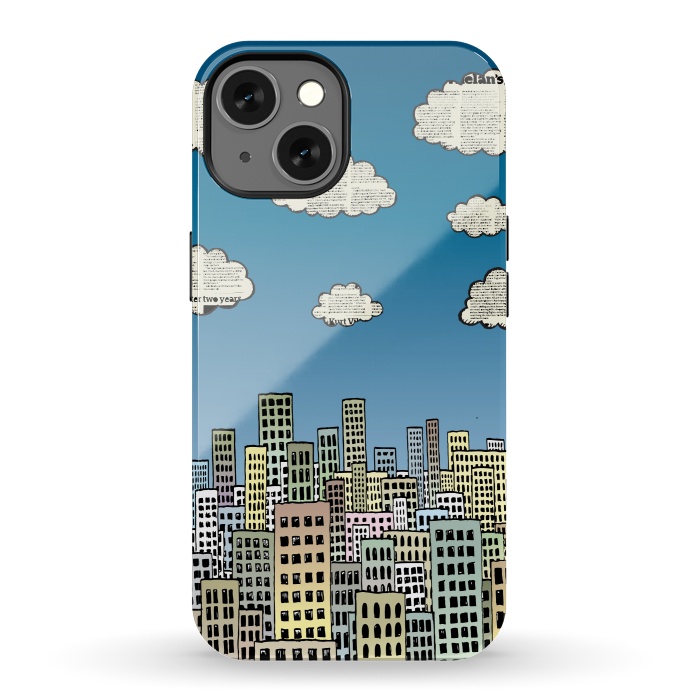 iPhone 13 StrongFit The city of paper clouds by Mangulica