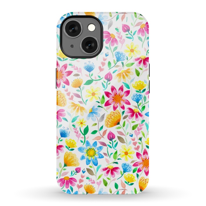 iPhone 13 StrongFit Flower Power Garden by gingerlique