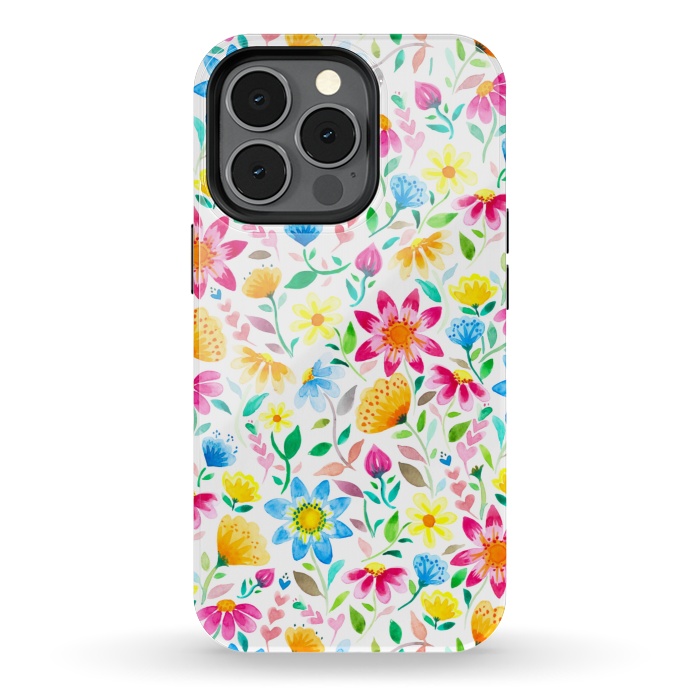 iPhone 13 pro StrongFit Flower Power Garden by gingerlique