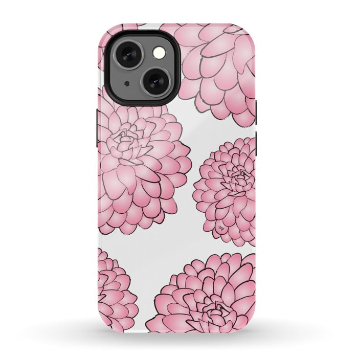 iPhone 13 mini StrongFit Pink Chrysanthemum by Martina