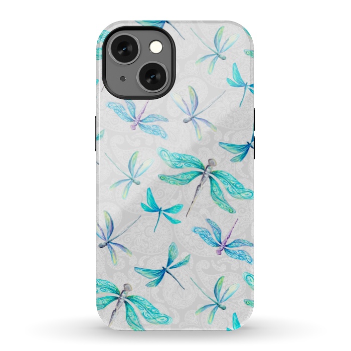 iPhone 13 StrongFit Dragonfly Paisley by gingerlique