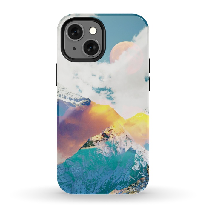 iPhone 13 mini StrongFit Dreaming Mountains by Uma Prabhakar Gokhale