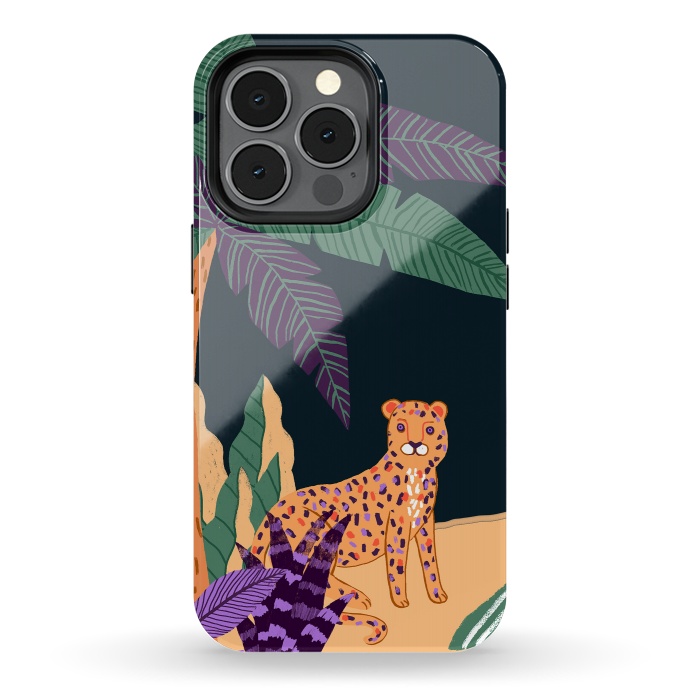 iPhone 13 pro StrongFit Cheetah on Tropical Beach by  Utart