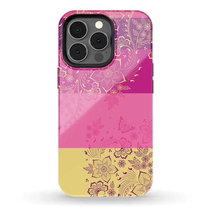 iPhone 13 pro StrongFit Wild Flowers by Rossy Villarreal