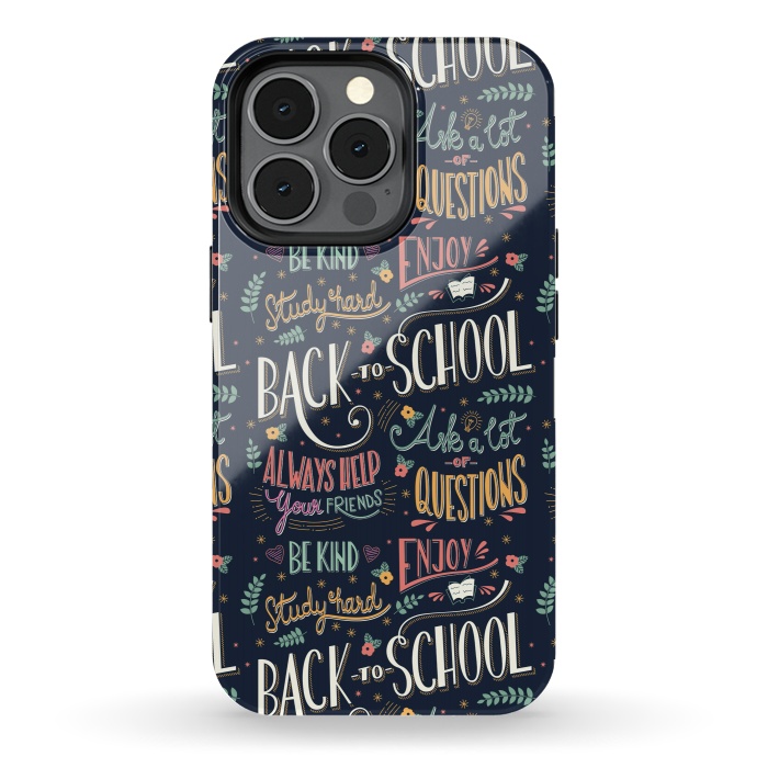 iPhone 13 pro StrongFit Back to school colorful by Jelena Obradovic