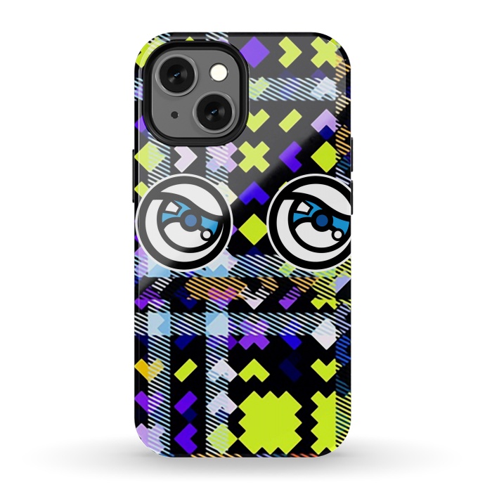 iPhone 13 mini StrongFit Modern Tartans by Michael Cheung