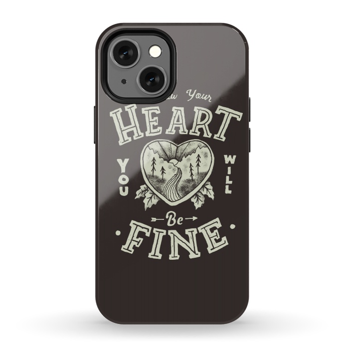 iPhone 13 mini StrongFit Follow Heart by Tatak Waskitho