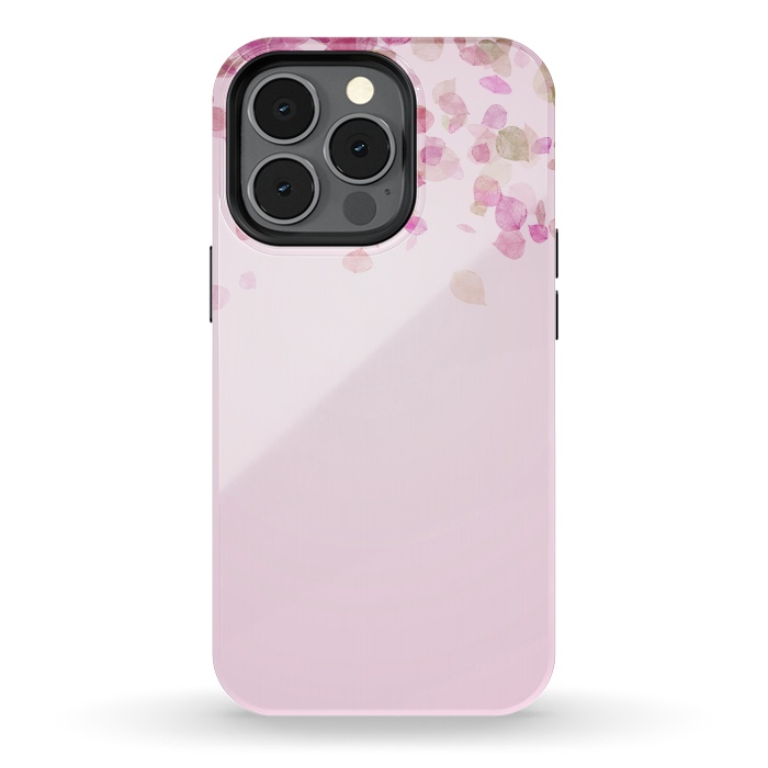 iPhone 13 pro StrongFit Leaves are falling on pink by  Utart