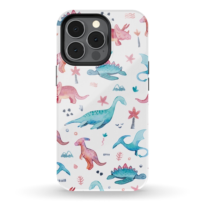 iPhone 13 pro StrongFit Dinosaurs Love by gingerlique