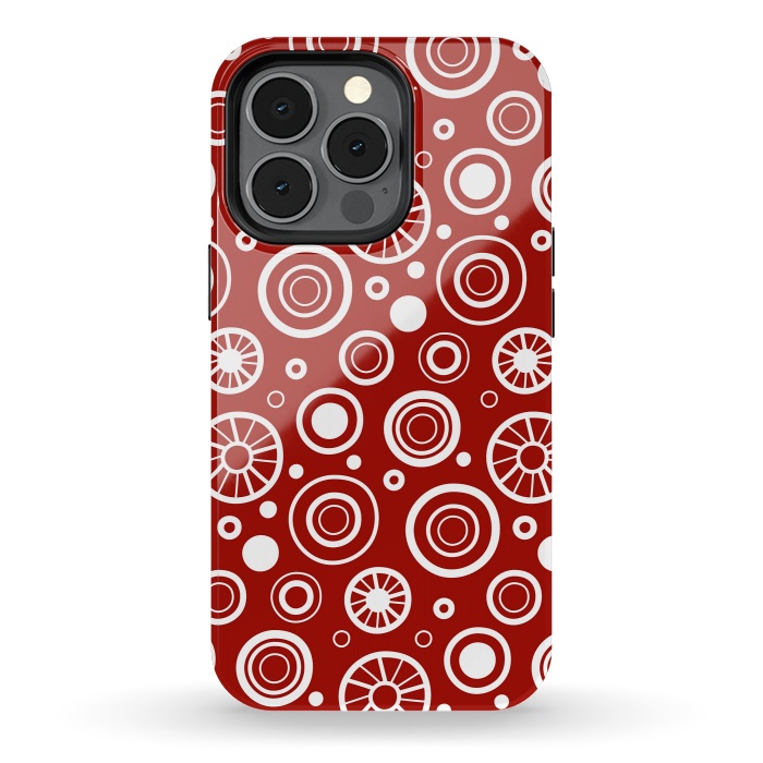 iPhone 13 pro StrongFit Crazy White Dots by Majoih