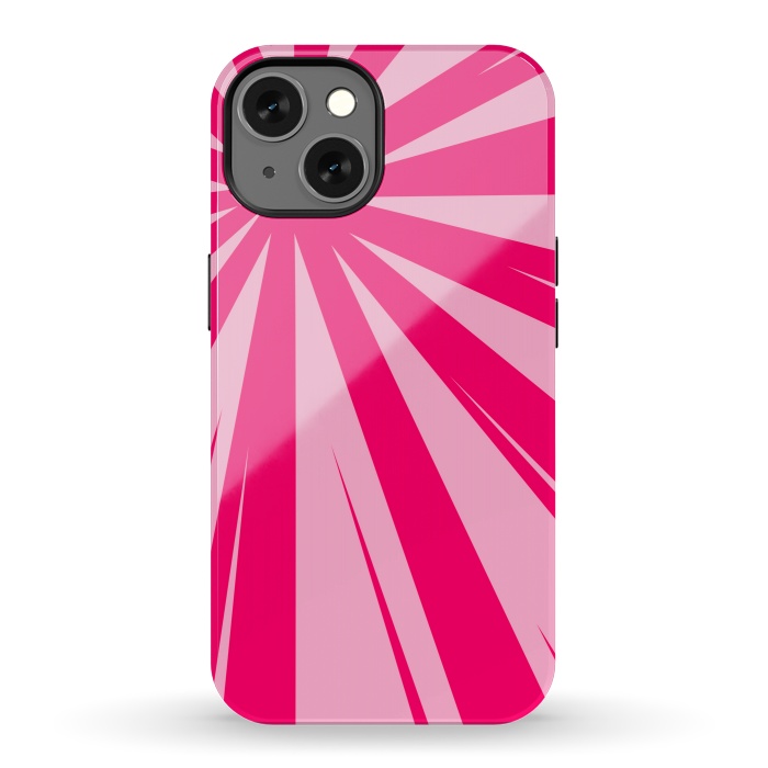 iPhone 13 StrongFit pink lines pattern 2 by MALLIKA