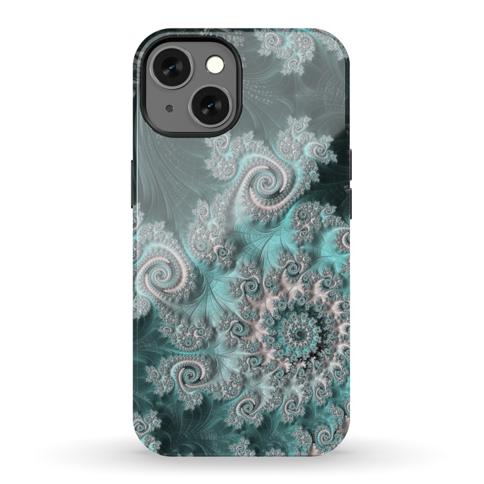 iPhone 13 StrongFit Swirly magical fractal by Andrea Haase