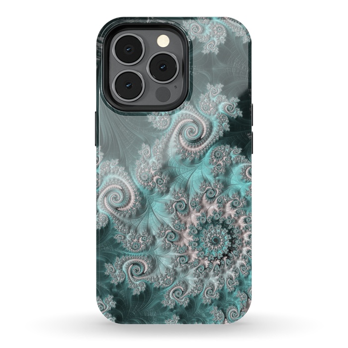 iPhone 13 pro StrongFit Swirly magical fractal by Andrea Haase