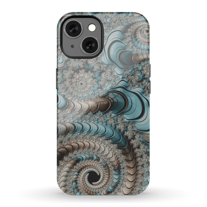 iPhone 13 StrongFit Fantastic Fractal Swirls by Andrea Haase
