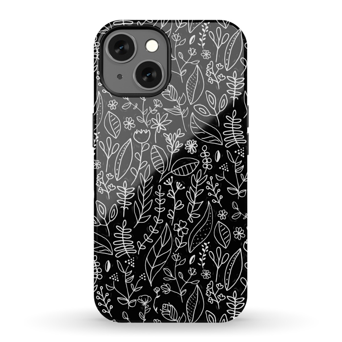 iPhone 13 StrongFit Licorice Nature Doodle  by Tigatiga