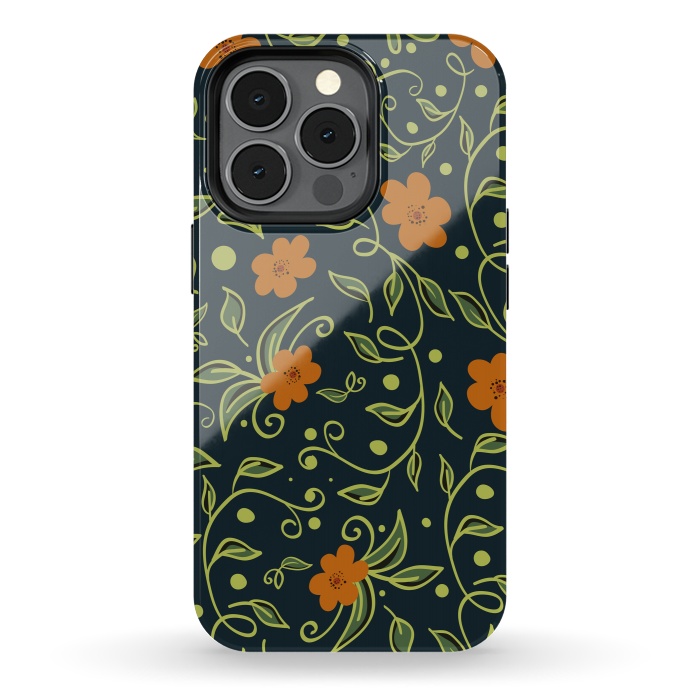 iPhone 13 pro StrongFit Elegant Floral by Allgirls Studio