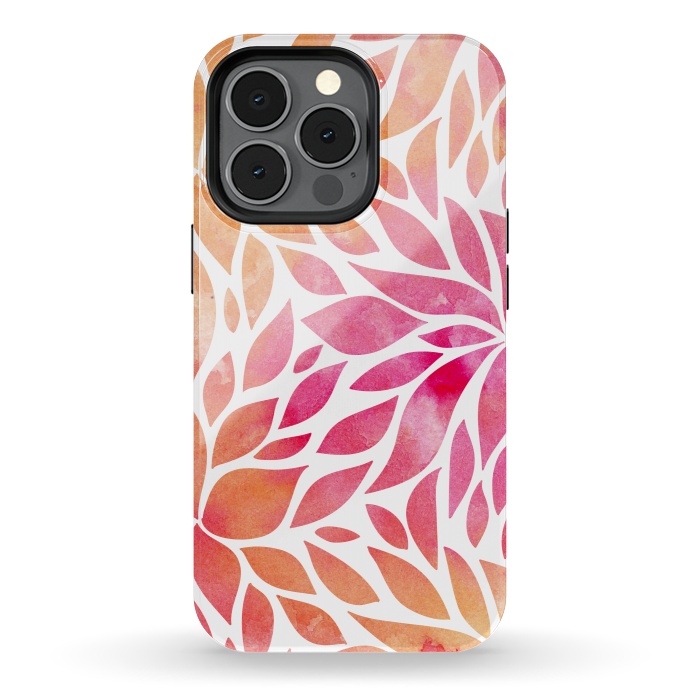 iPhone 13 pro StrongFit Watercolor Floral Art by Allgirls Studio