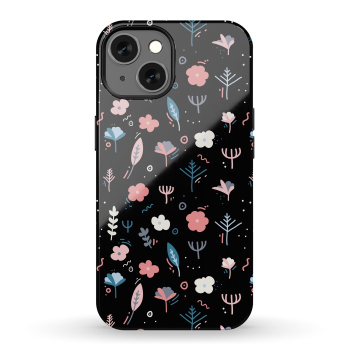 iPhone 13 StrongFit Whimsical Floral by Allgirls Studio
