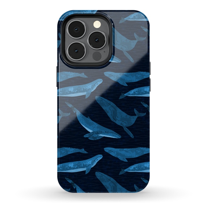 iPhone 13 pro StrongFit Whales in the Deep by Noonday Design