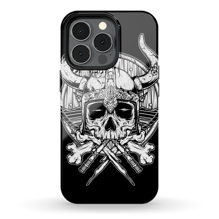 iPhone 13 pro StrongFit Skull Viking by Afif Quilimo