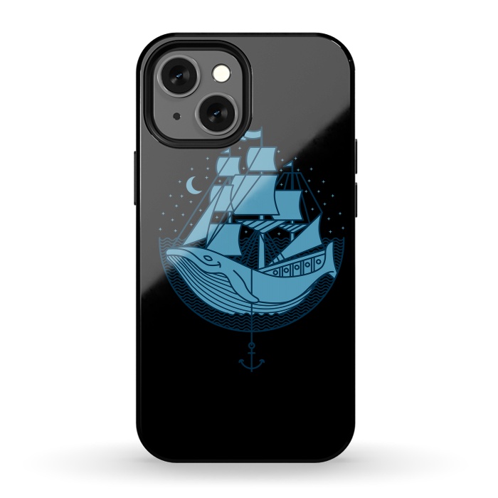 iPhone 13 mini StrongFit Whaleship by Afif Quilimo