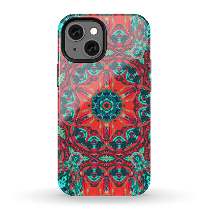iPhone 13 mini StrongFit Abstract Mandala II by Art Design Works