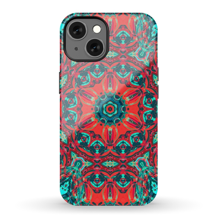 iPhone 13 StrongFit Abstract Mandala II by Art Design Works