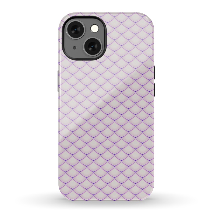 iPhone 13 StrongFit Pink Fish Scale Pattern by Art Design Works
