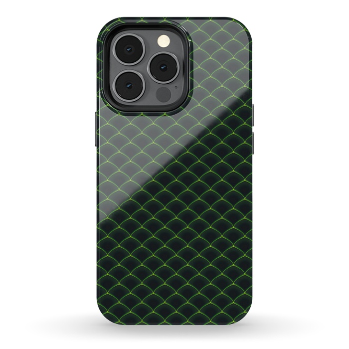 iPhone 13 pro StrongFit Reptile Scales Pattern by Art Design Works