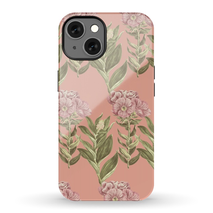 iPhone 13 StrongFit Blush Pink Flowers by Zala Farah
