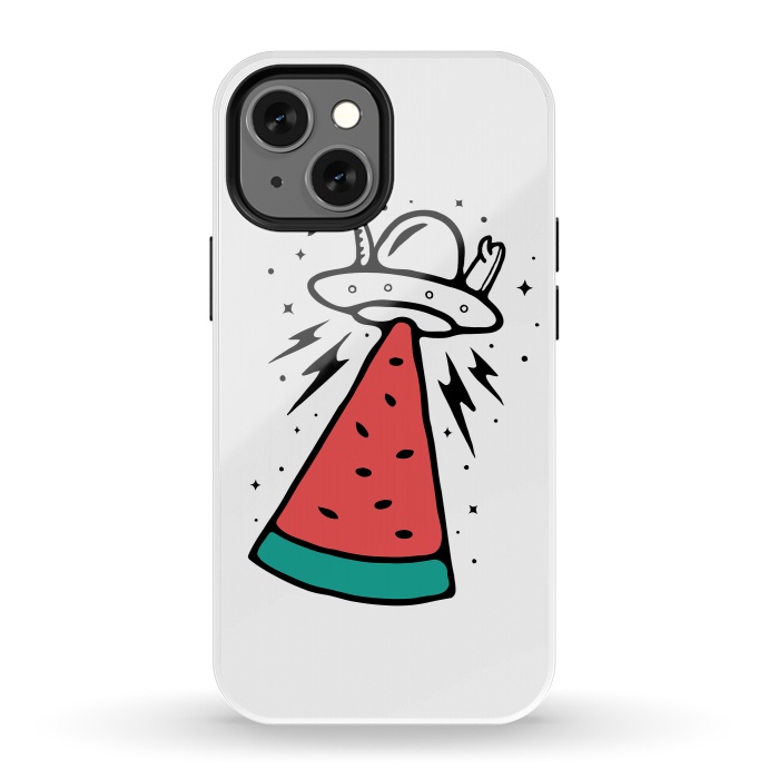 iPhone 13 mini StrongFit Alien Summer Invasion by Afif Quilimo