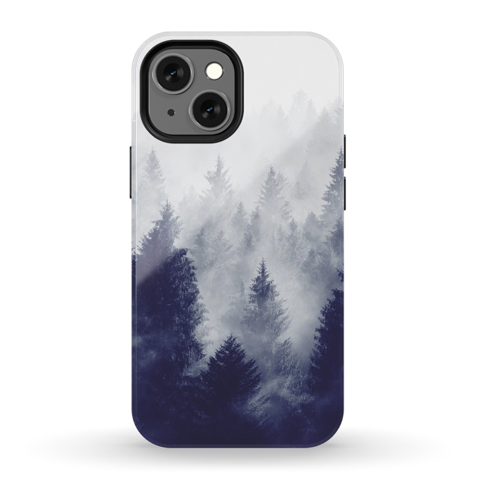 iPhone 13 mini StrongFit Foggy Woods II by ''CVogiatzi.