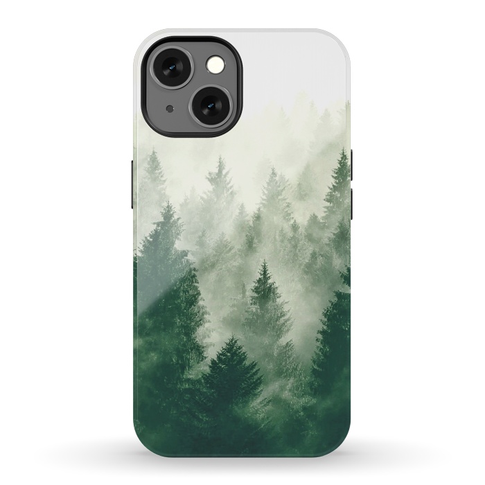 iPhone 13 StrongFit Foggy Woods III by ''CVogiatzi.