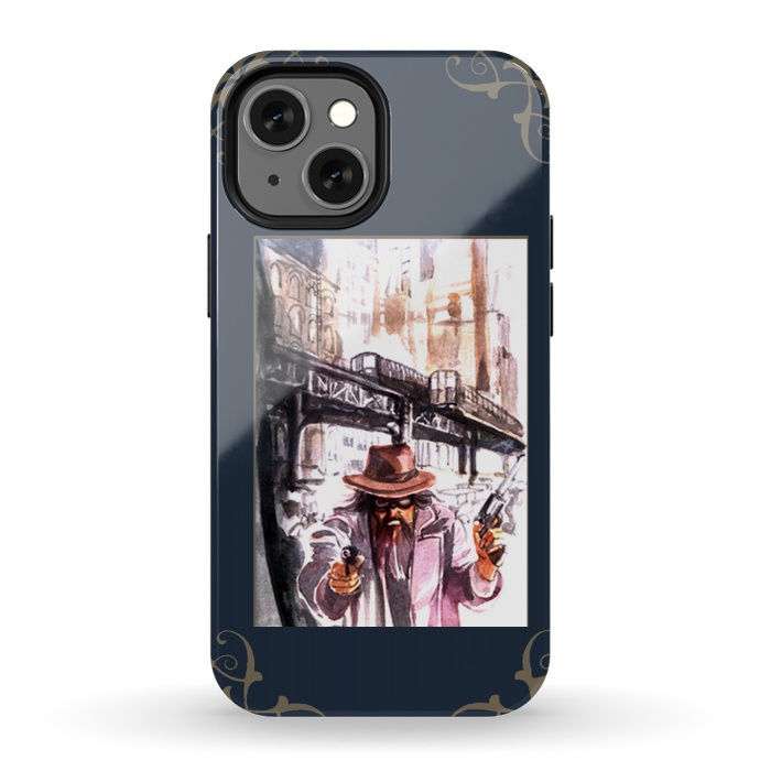 iPhone 13 mini StrongFit Western Personages by Max LeTamis