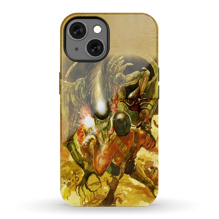 iPhone 13 StrongFit Aliens and War by Max LeTamis