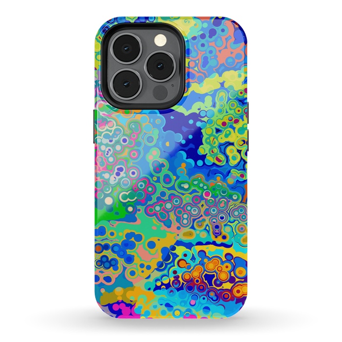 iPhone 13 pro StrongFit Colorful Cells Design by Art Design Works