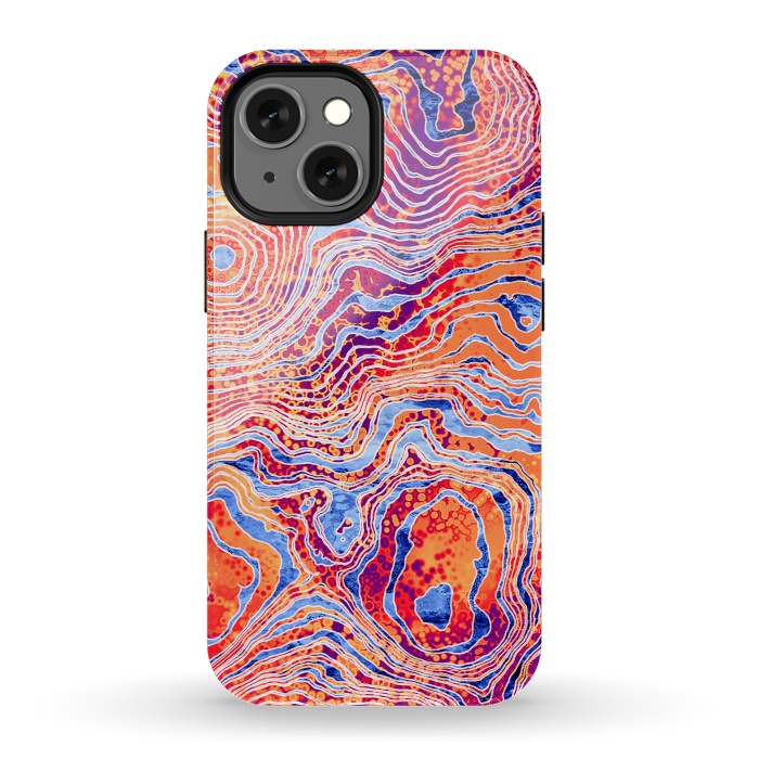 iPhone 13 mini StrongFit  Abstract Colorful Marble I by Art Design Works
