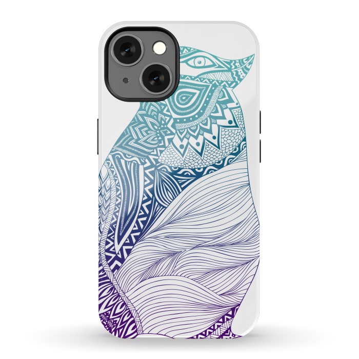 iPhone 13 StrongFit Duotone penguin by Pom Graphic Design
