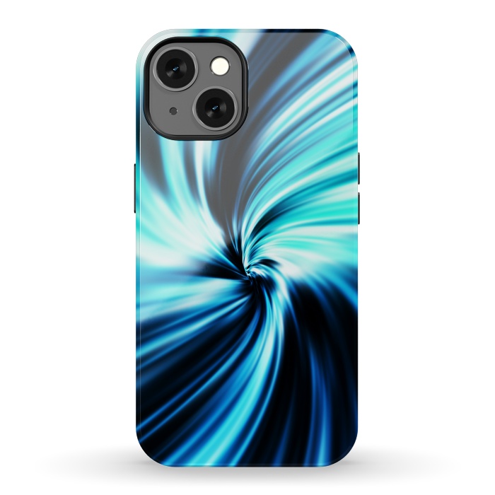 iPhone 13 StrongFit Blue Swirl by Art Design Works