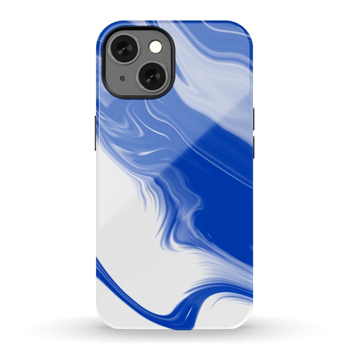 iPhone 13 StrongFit Blue Waves by Ashley Camille