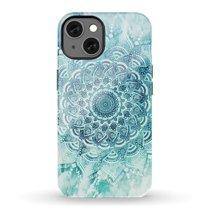 iPhone 13 StrongFit Mandala turquoise by Jms