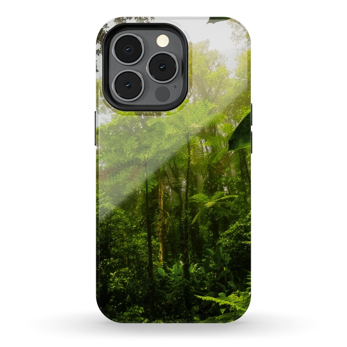 iPhone 13 pro StrongFit Rainforest Misty Green Soul  by BluedarkArt