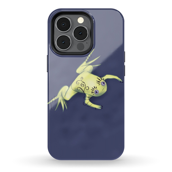 iPhone 13 pro StrongFit Weird Frog With Funny Eyelashes Digital Art by Boriana Giormova