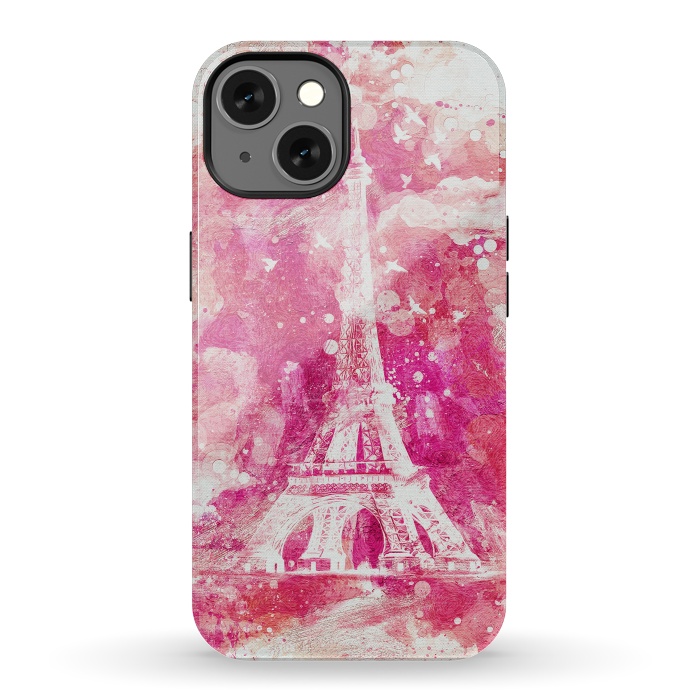 iPhone 13 StrongFit Artistic XLIV - Eiffel Tower Paris by Art Design Works